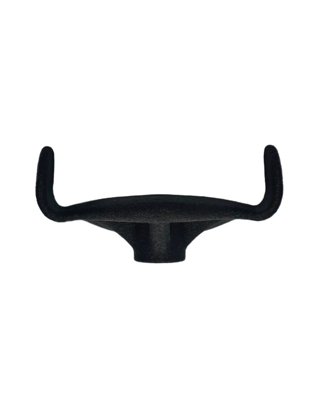 A black joystick topper on a white background. 