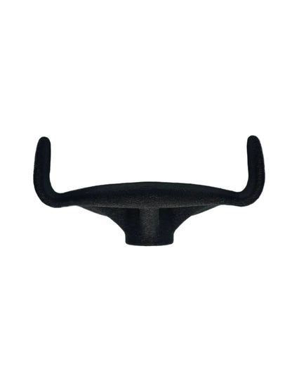 A black joystick topper on a white background. 
