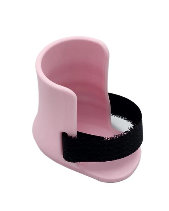 Medium pink toy brace on white background