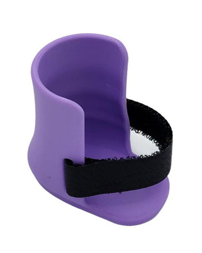 Medium purple toy brace on white background